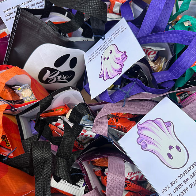 Spreading Gratitude: Halloween Treats for the Teams that Keep Us Moving