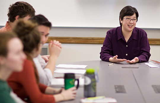 Mary Foskett teaching class