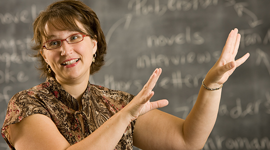 Lynn Neal in her classroom