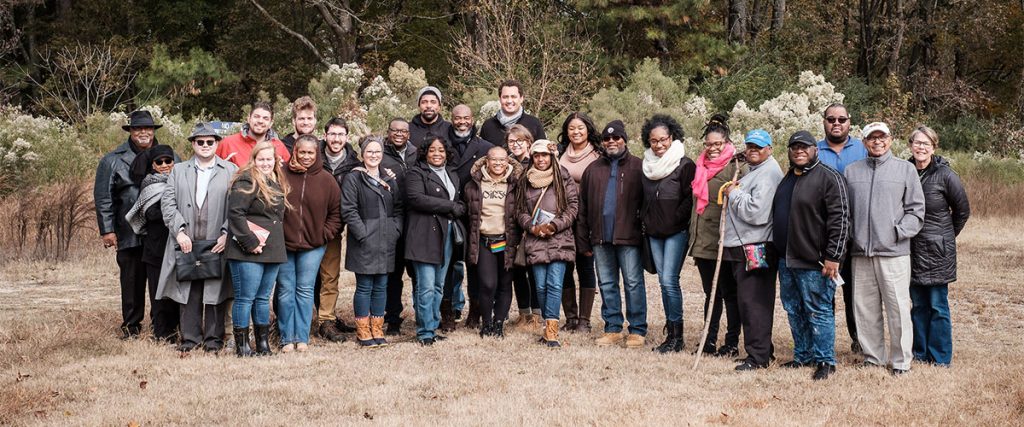 Derek Hick's class visits the Old Campus