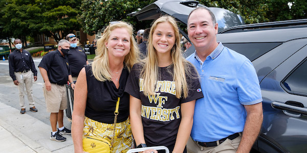 Wake Forest holds the first of two move-in days for new first year students