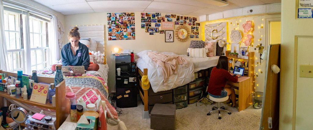 Residence hall room at Wake Forest