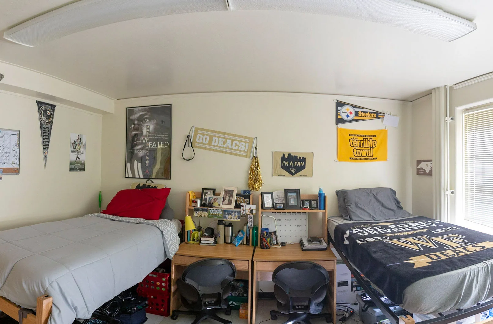 Residence hall room at Wake Forest