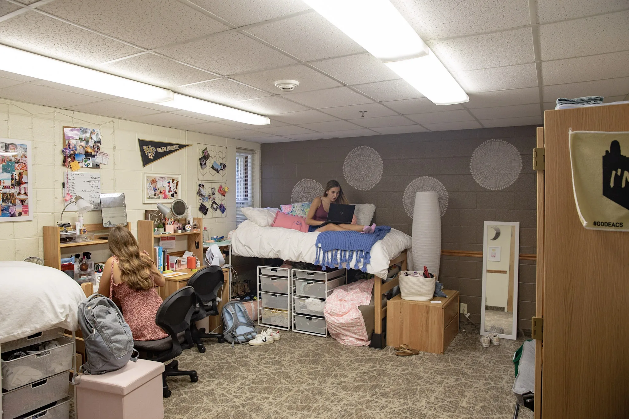 Residence hall room at Wake Forest