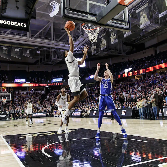 Wake Forest men's basketball beats Duke in double overtime