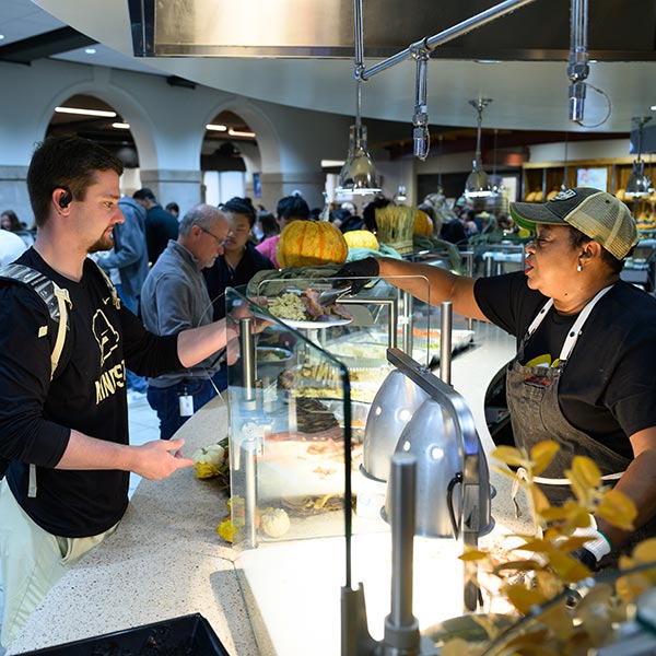 Wake Forest students attend Pitsgiving at The Pit