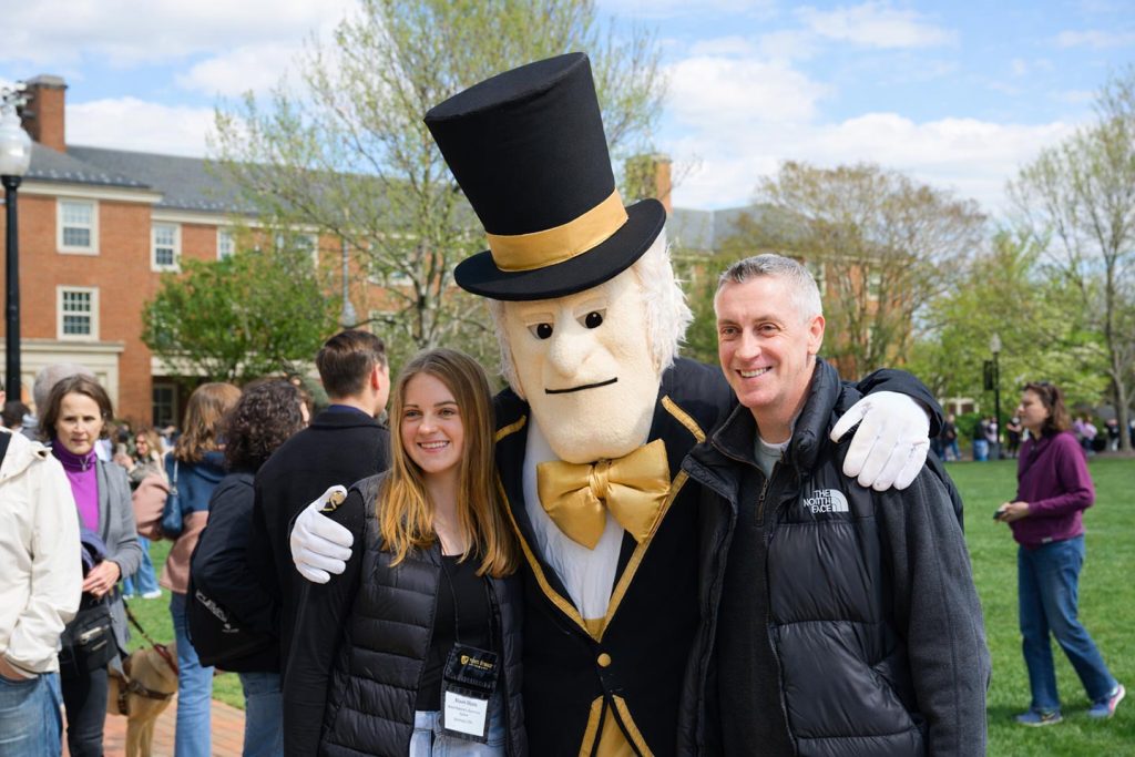 Newly admitted students and their families attend Campus Day on the Reynolda Campus at Wake Forest University.