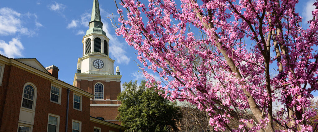 Wait Chapel in the spring