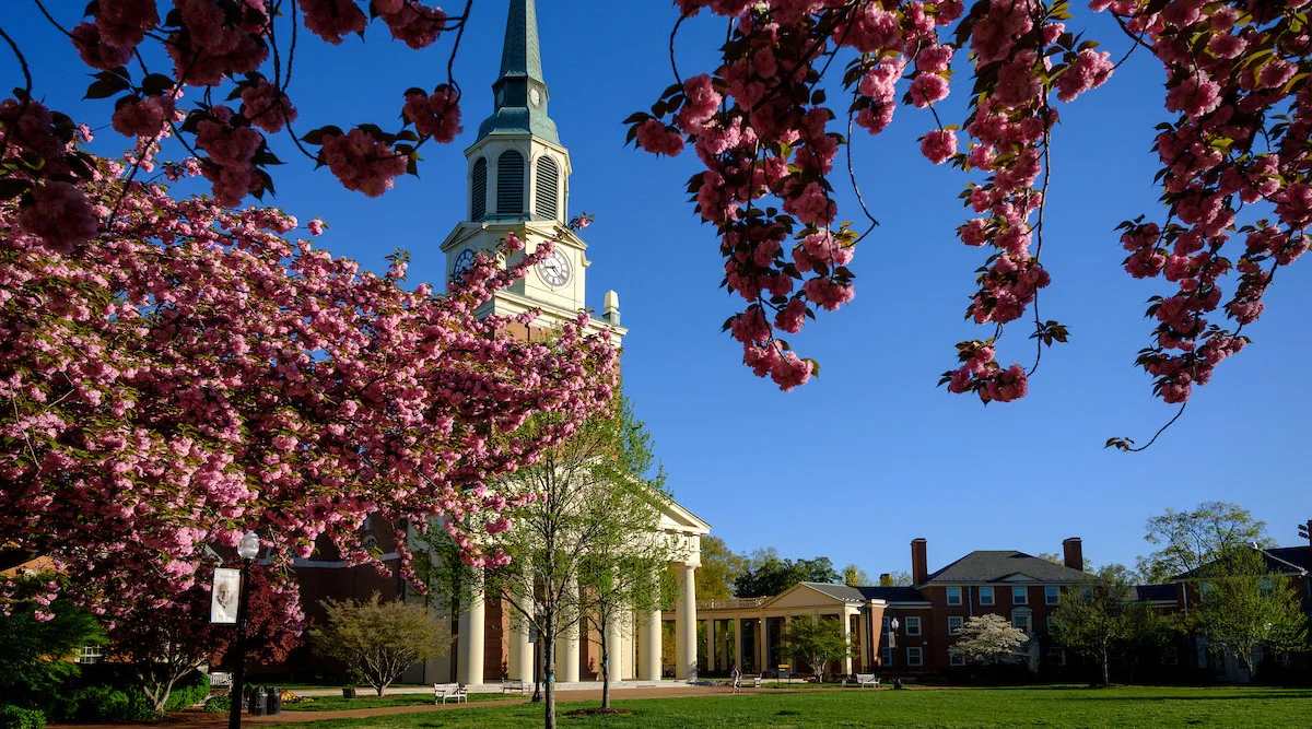 Wait Chapel in spring