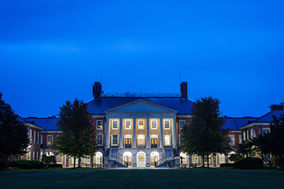 Reynolda Hall at dusk