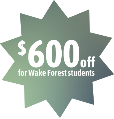 $600 off for Wake Forest students