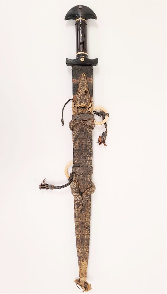 sword with crocodile scabbard