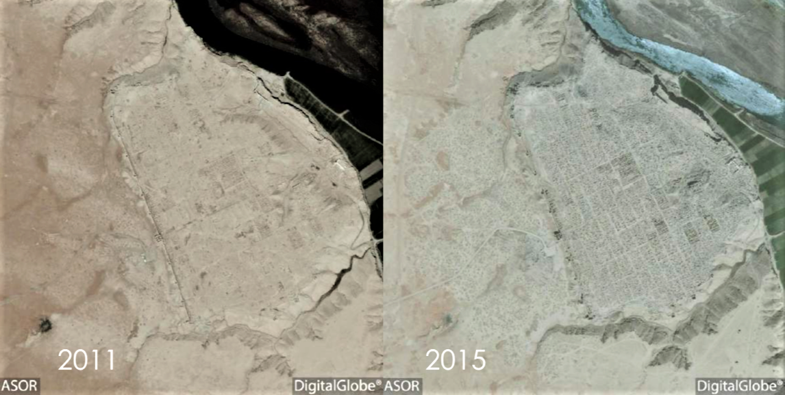 satellite photo of Dura-Europos