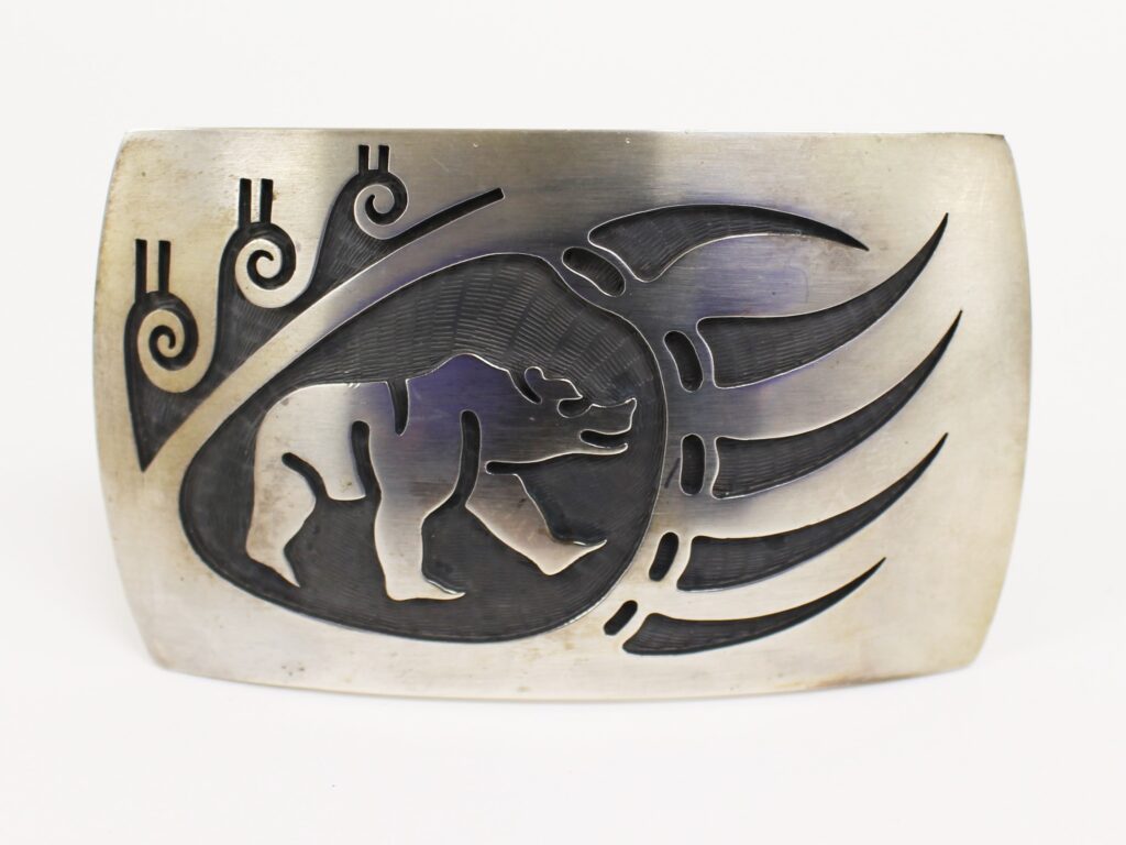 Bear in Claw belt buckle