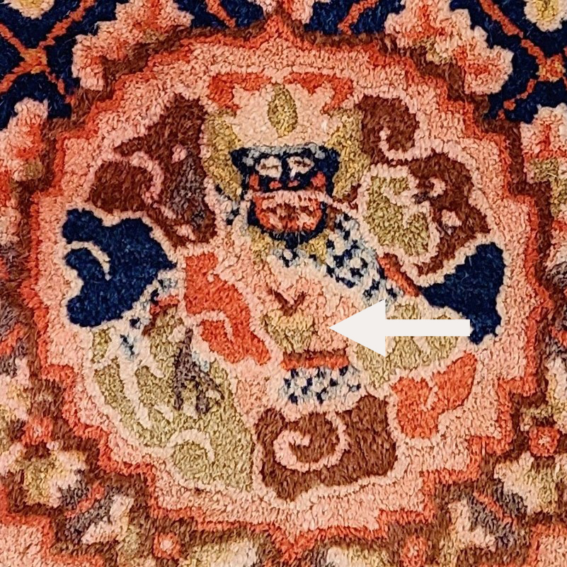 pearl detail in rug