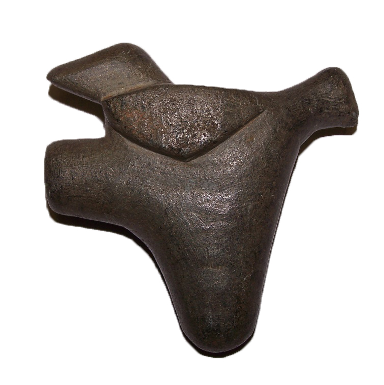 stone pipe in the shape of a bird