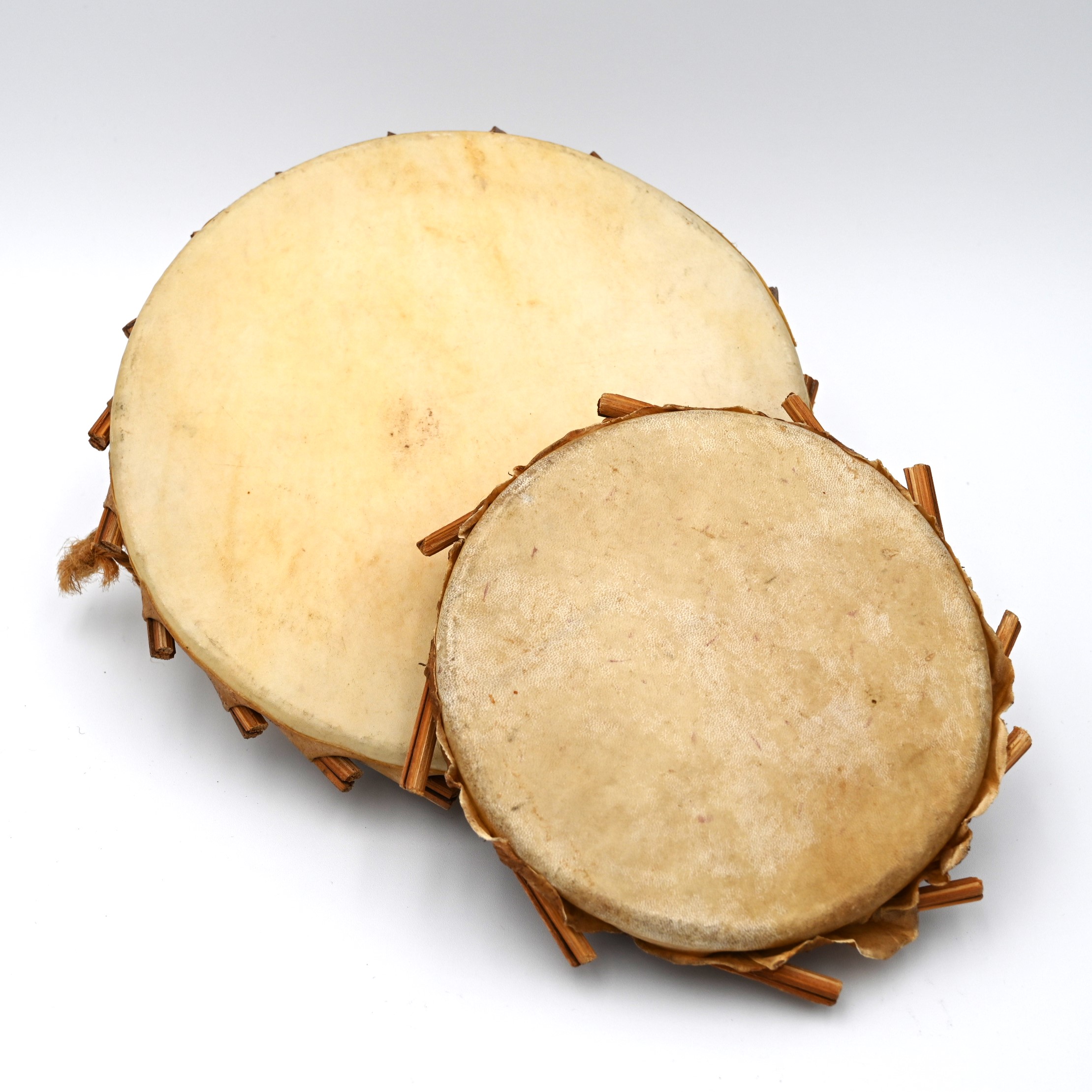Two drum heads