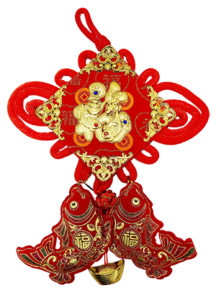 red and gold charm