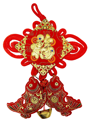 red and gold charm