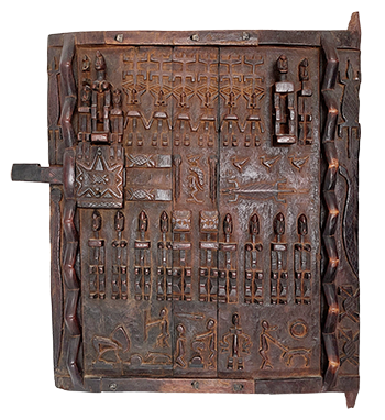 carved wooden door