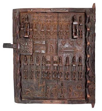 carved wooden door