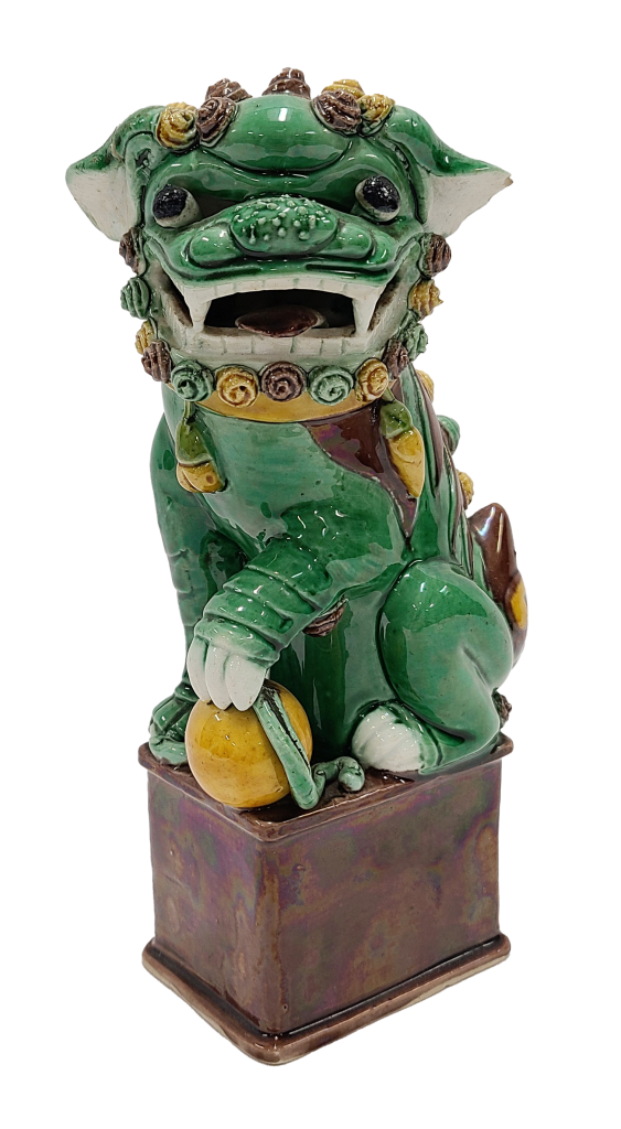 Green Fu Dog statue