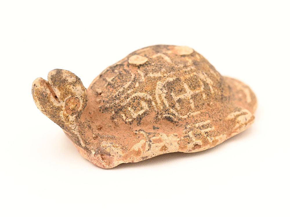 miniature ceramic figure of a freshwater turtle