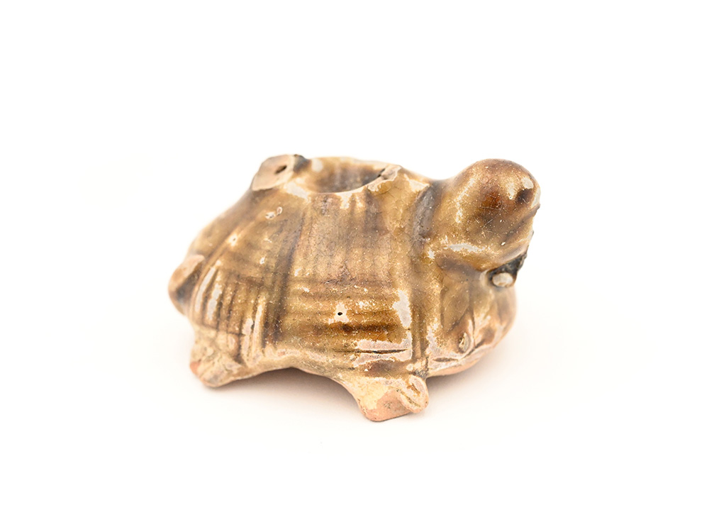 miniature ceramic figure of a tortoise