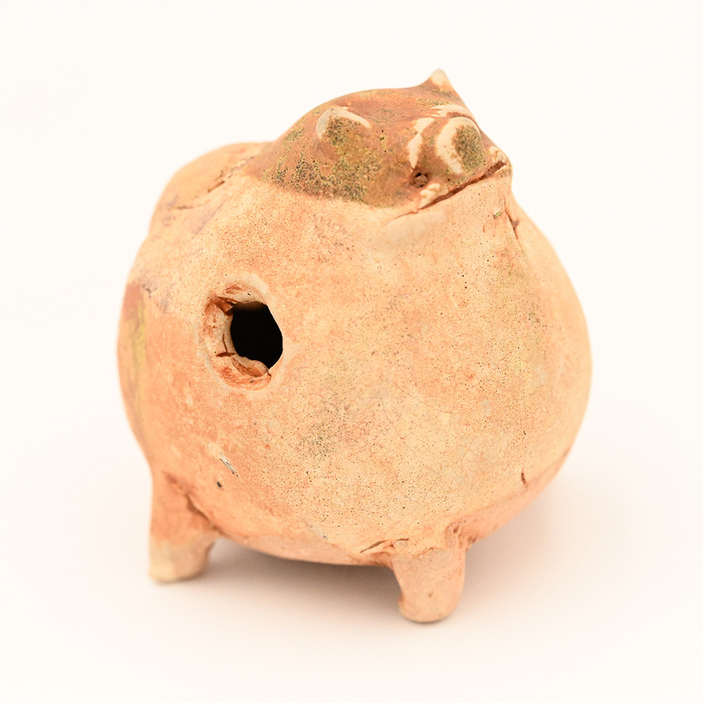 ceramic whistle in the shape of a pig