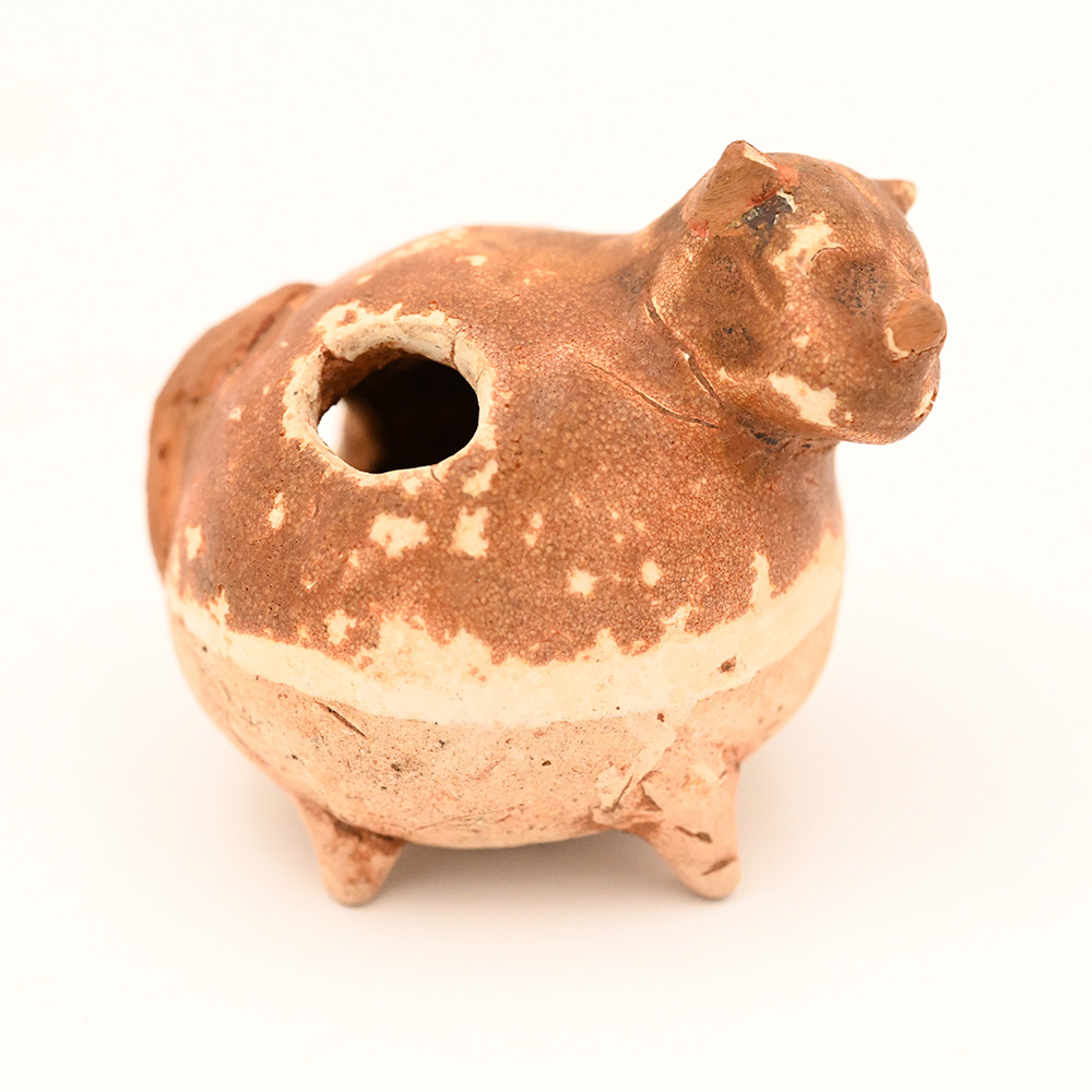 ceramic whistle in the shape of a tiger