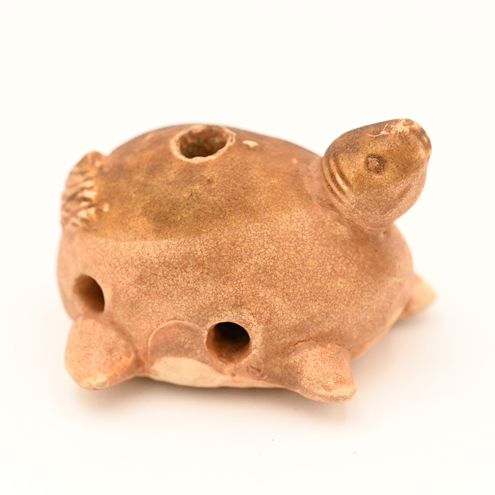 ceramic whistle in the shape of a turtle