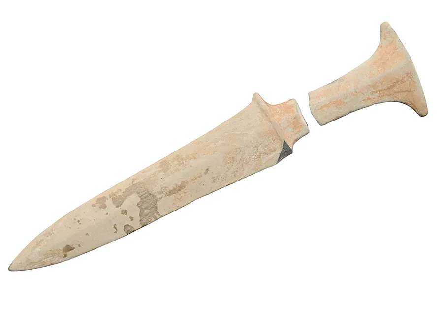 stone knife with broken hilt