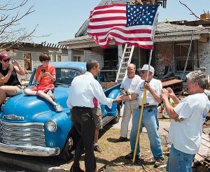 President Obama visits Joplin after the disaster