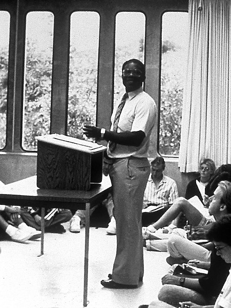 Ed Reynolds in his classroom at UC San Diego