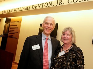 The late Graham W. Denton Jr. ('67, P '93, '97, '10) and his wife, Anne