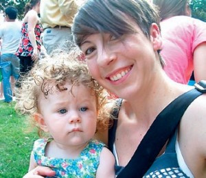 The late Emily McQueen-Borden ('99) and her daughter, Greta
