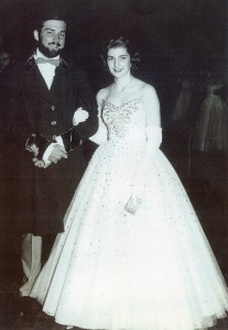 Audrey Caison and her future husband, Dewey Bridger, at a Kappa Alpha dance in 1951.