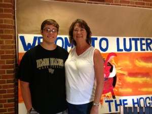 Jennifer Weatherspoon Creech ('83) and her son Alex, Class of 2017.