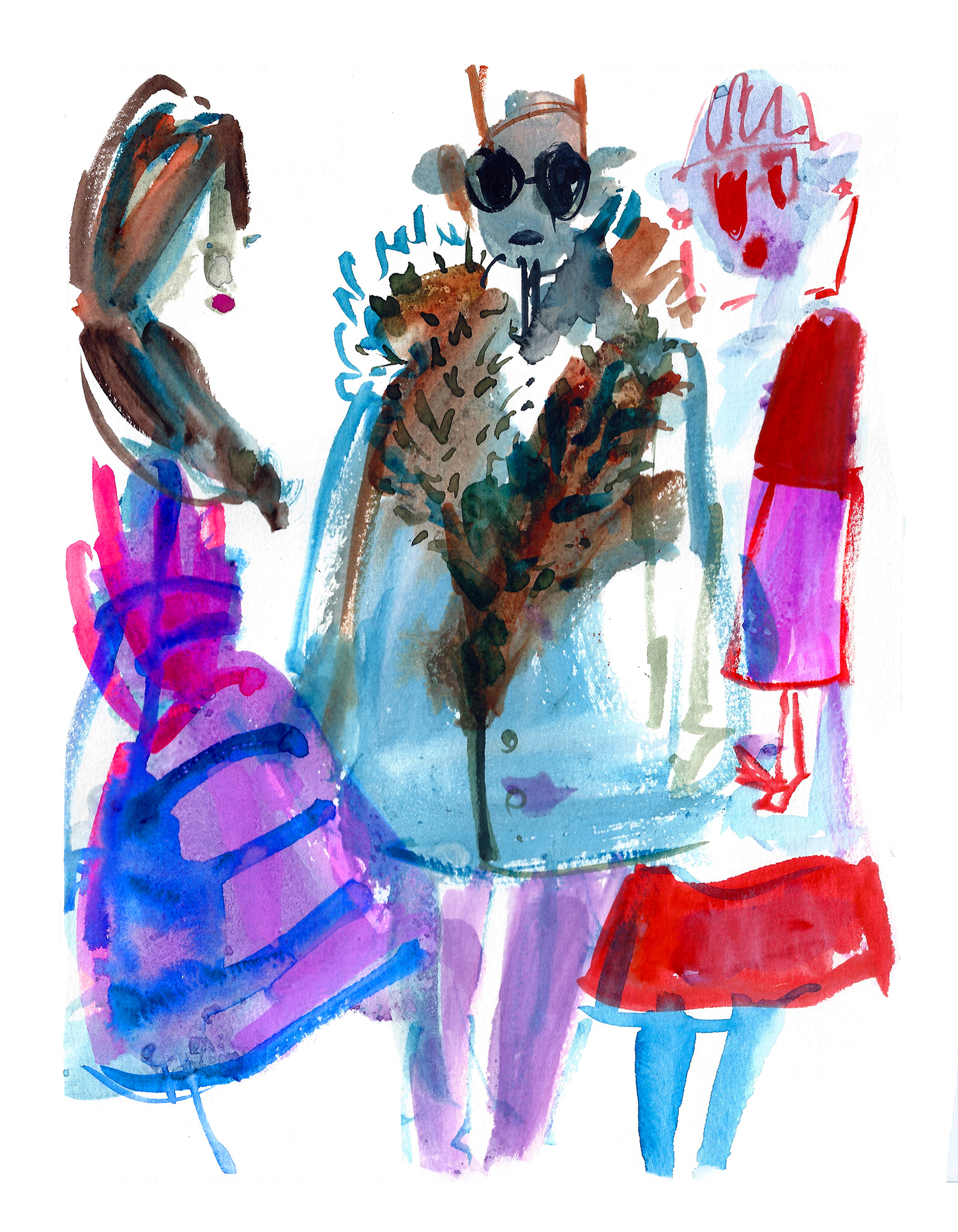 Martha Napier posts photos of her illustrations on Instagram @MarnaniDesign.