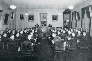 Philomathesian Society meeting hall, 1936