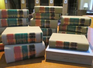 Walker Nolan has donated his personalized bound-volumes of the Watergate Committee’s final report and a copy of John Dean's testimony to the Z. Smith Reynolds Library.
