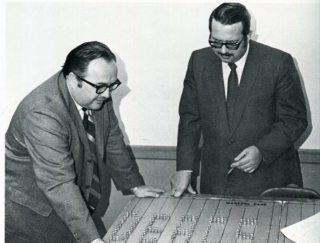 Professor of Music and Band Director Calvin Huber (left).