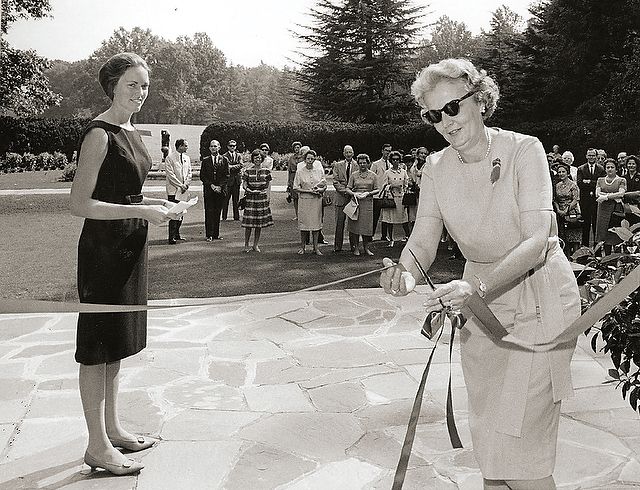 Barbara Babcock Millhouse and Mrs. M.C. Benton, wife of the Winston- Salem mayor, open Reynolda House to the public in 1965; Reynolda House Museum of American Art opens two years later.