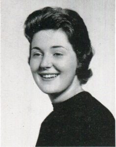 Judy Shaw Peterson's senior year portrait.