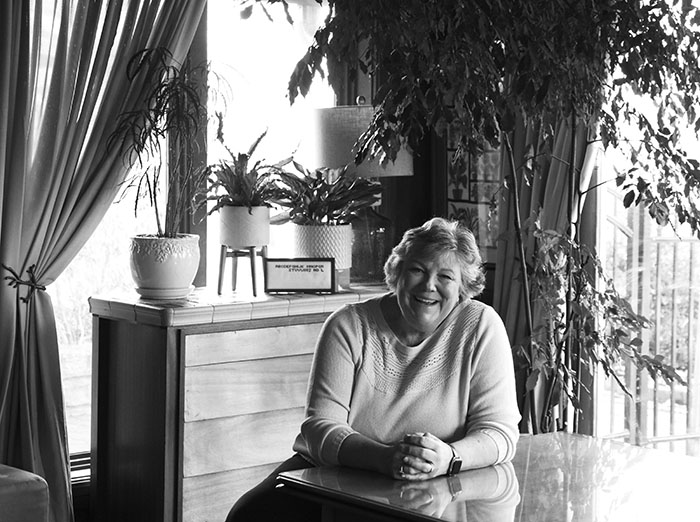 Sara Johe Busse (’81) at her home in Charleston, WV