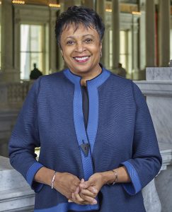 Carla Hayden, the first woman and first African American to be Librarian of Congress.