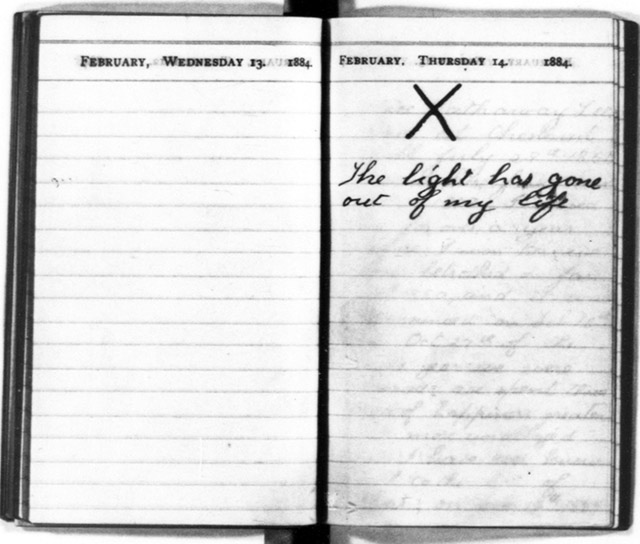 An entry from Teddy Roosevelt's diary