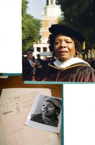 Former Reynolds Professor of American Studies, Maya Angelou