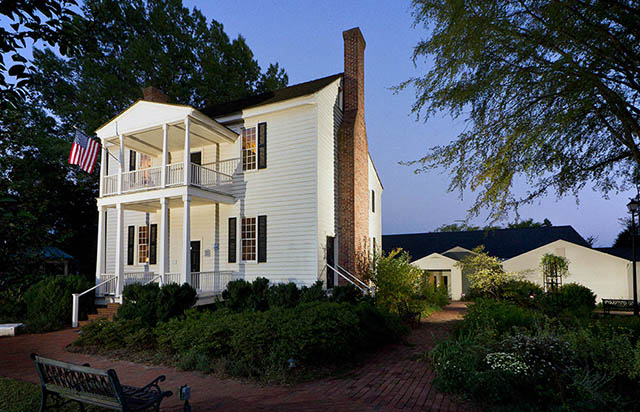 The Wake Forest College Birthplace and museum, in the town of Wake Forest, NC, the historic home of Wake Forest University, on Monday, October 11, 2010. The university moved to Winston-Salem, NC