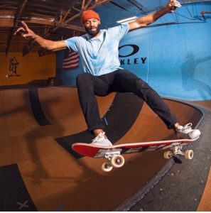 Matt James ('14) flies high on a skateboard